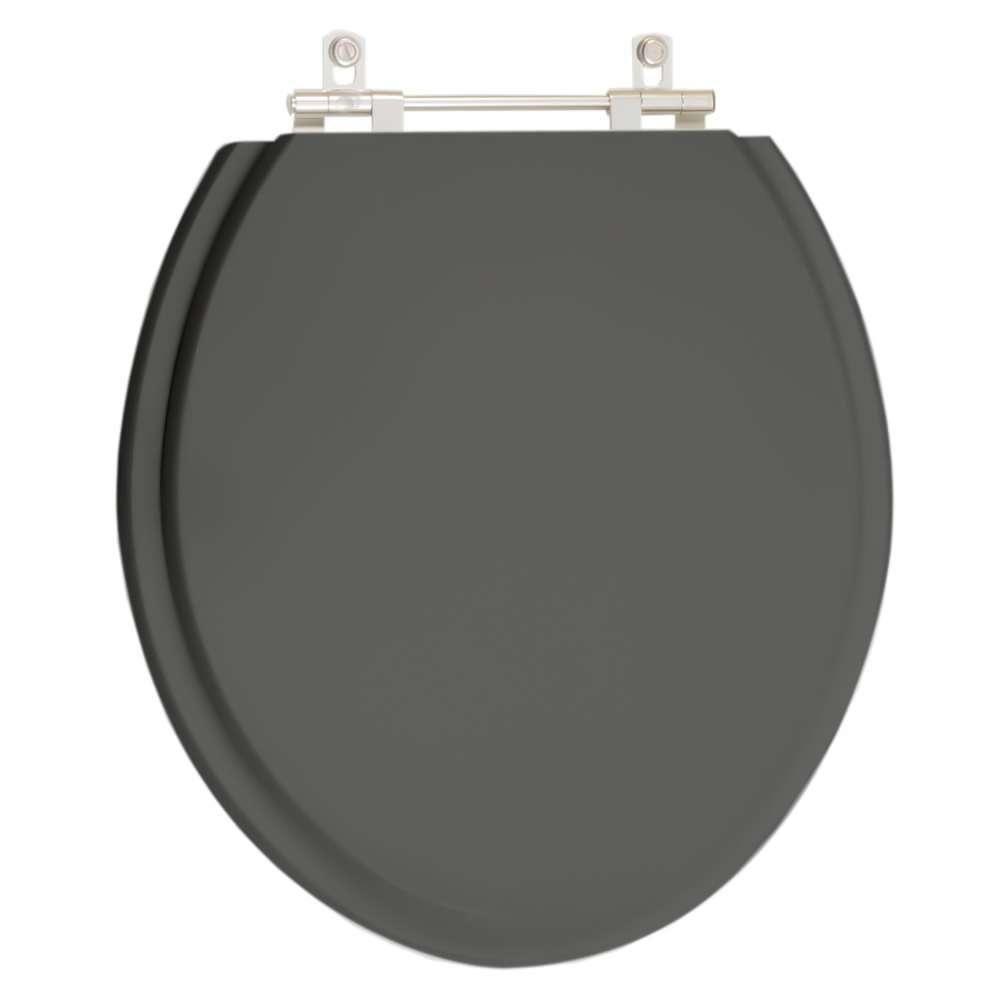 Assento Sanitario Poliéster Convencional Oval Cinza Vip Para Vaso Deca - 1