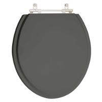 Assento Sanitario Poliéster Convencional Oval Cinza Vip Para Vaso Deca - 1