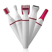 Depilador Elétrico Multifunções Removedor De Pelo 5 Em 1 Axilas Sobrancelhas Virilhas Pernas Branco - 2