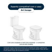 Assento Sanitário Acrílico Art Branco Para Vaso Incepa