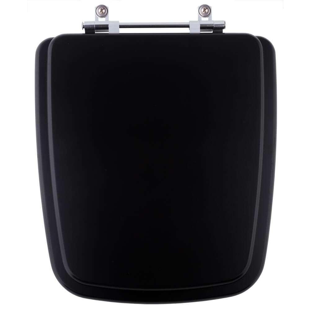 Assento Sanitário Acrílico Boss Matte Black (preto Fosco) Para Vaso Incepa - 1