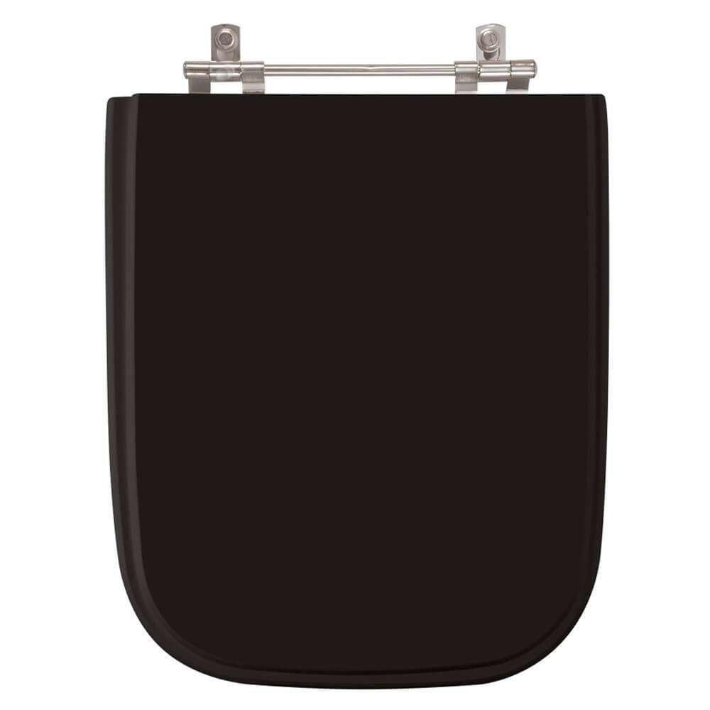 Assento Sanitario Tivoli Preto Para Vaso Ideal Standard - 1