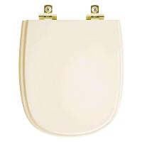 Assento Sanitário Soft Close Sabatini Areia Para Vaso Icasa Com Ferragem Dourada - 1