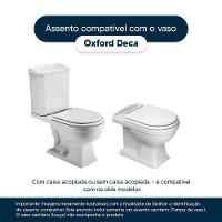 Assento Sanitário Soft Close Oxford Cinza Real Para Vaso Deca