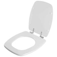 Assento Sanitário Soft Close Laguna Cinza Prata Para Vaso Hervy - 2