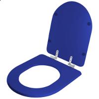 Assento Sanitário Soft Close Jasmim Azul Para Vaso Fiori - 2