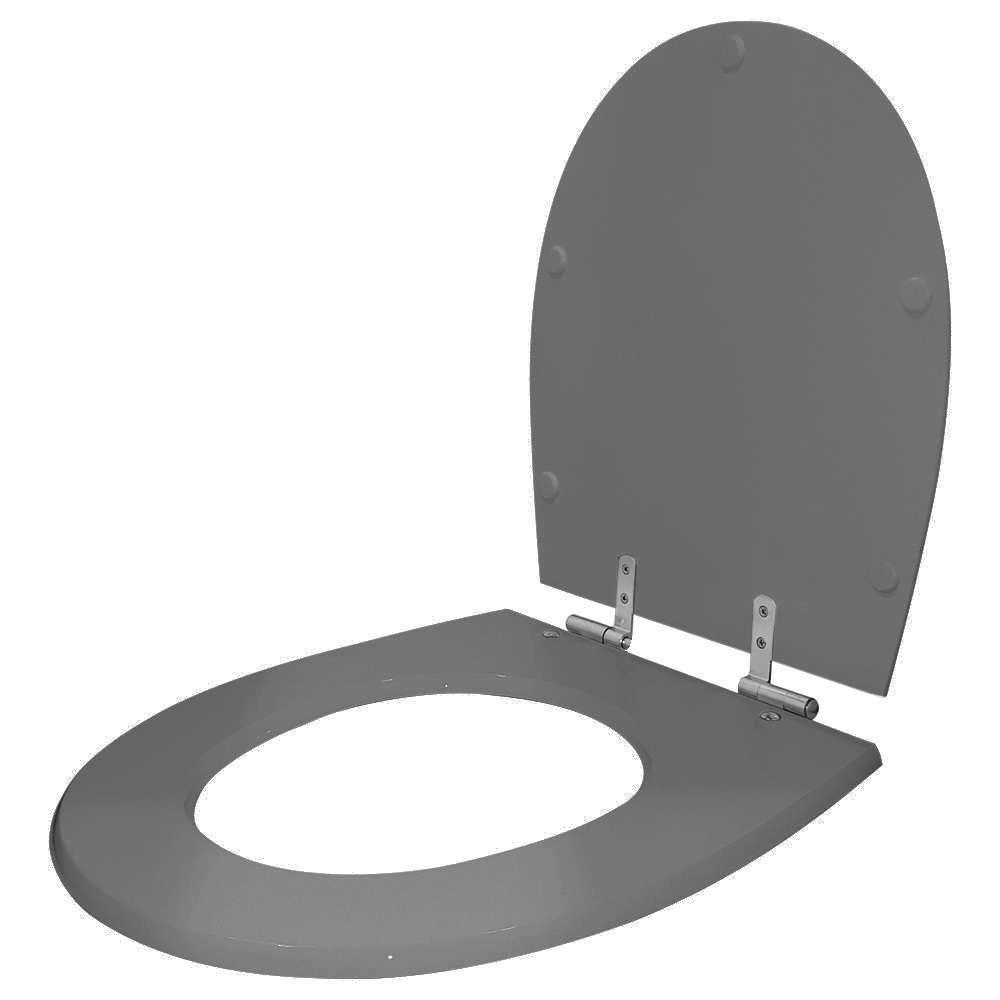 Assento Sanitário Soft Close Polo Cinza Plus Para Vaso Hervy - 2