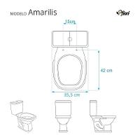 Assento Sanitário Soft Close Amarilis Branco Para Vaso Fiori Com Ferragem Dourada - 3