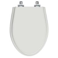 Assento Sanitário Soft Close Alpinia Cinza Claro Para Vaso Fiori - 1