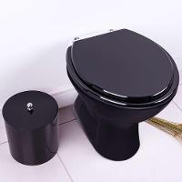 Assento Sanitário Saveiro Preto Para Vaso Celite - 6