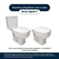 Assento Sanitário Soft Close Versa Branco Para Vaso Agnest - 2