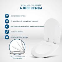 Assento Sanitário Soft Close Smart Preto Para Vaso Celite - 5