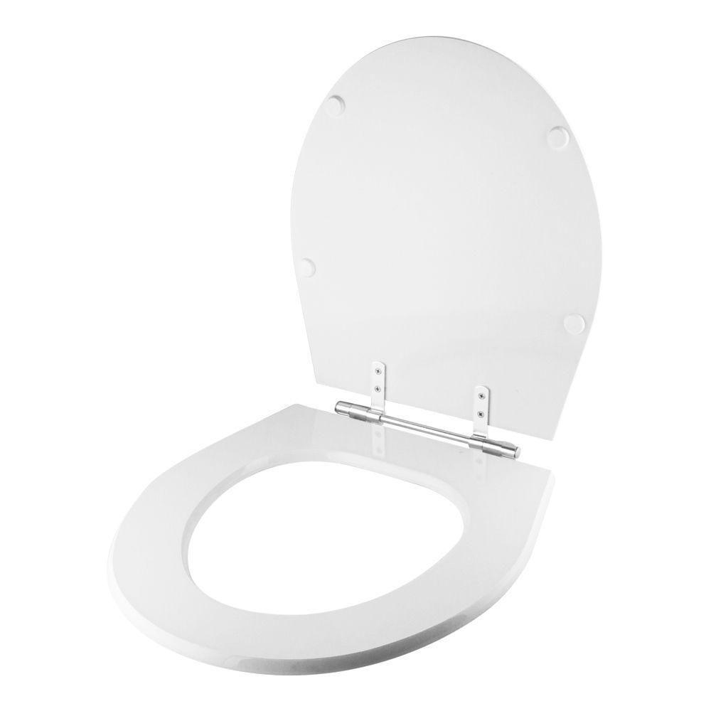 Assento Sanitário Poliéster Windsor Branco Para Vaso Deca - 2