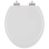 Assento Sanitário Poliéster Soft Close Iris Cinza Claro Para Vaso Mari - 1