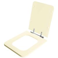 Assento Sanitário Poliester Square Biscuit (bege Claro) Para Vaso Incepa - 2