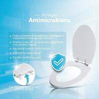 Assento Sanitário Poliester Antimicrobiano Victoria Branco Para Vaso American Standard