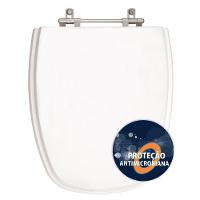 Assento Sanitário Poliéster Anti Bactéria Monte Carlo Branco Gelo Para Vaso Deca - 1