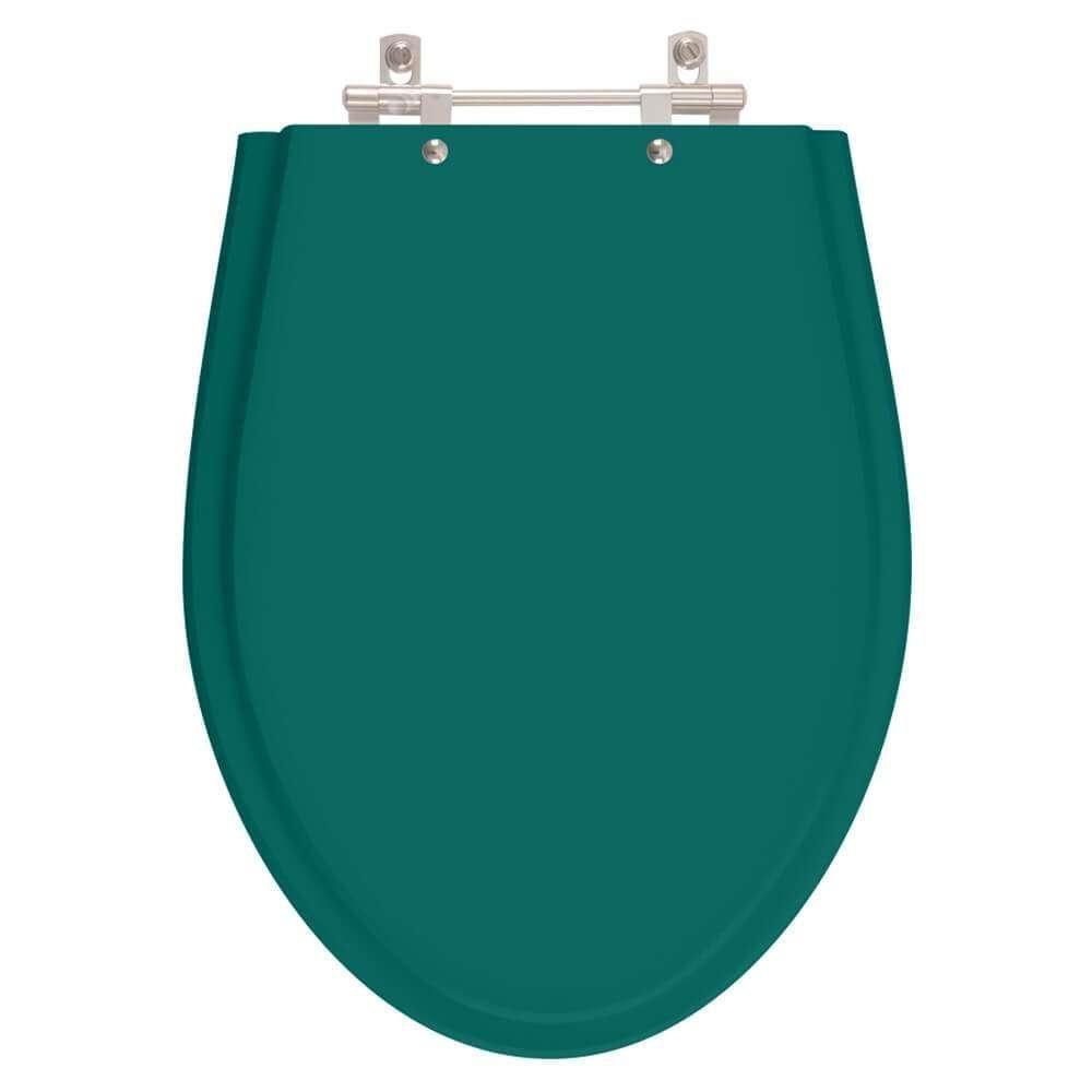 Assento Sanitário Poliester Absolute Verde Amazônia Para Vaso Ideal Standard - 1