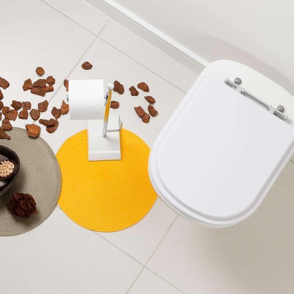 Assento Sanitário Acrílico Etna Branco Para Vaso Icasa - 6