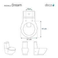 Assento Sanitário Com Amortecedor Dream Branco Para Vaso Deca - 3