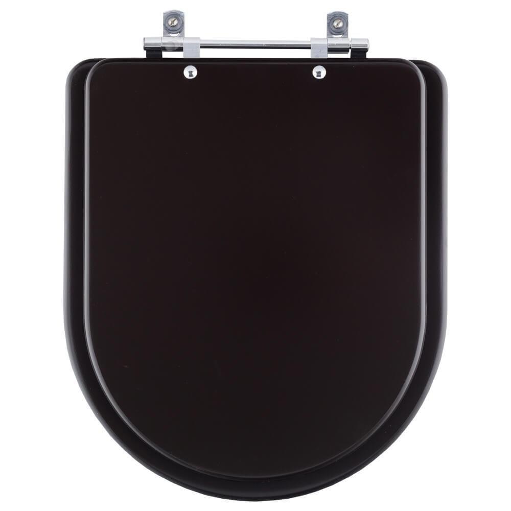 Assento Sanitário Carrara Marrom Fosco Para Vaso Deca - 1