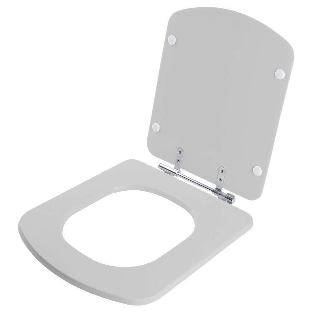 Tampa De Vaso Bali Cinza Platina Para Bacia Incepa 6lpf - 2