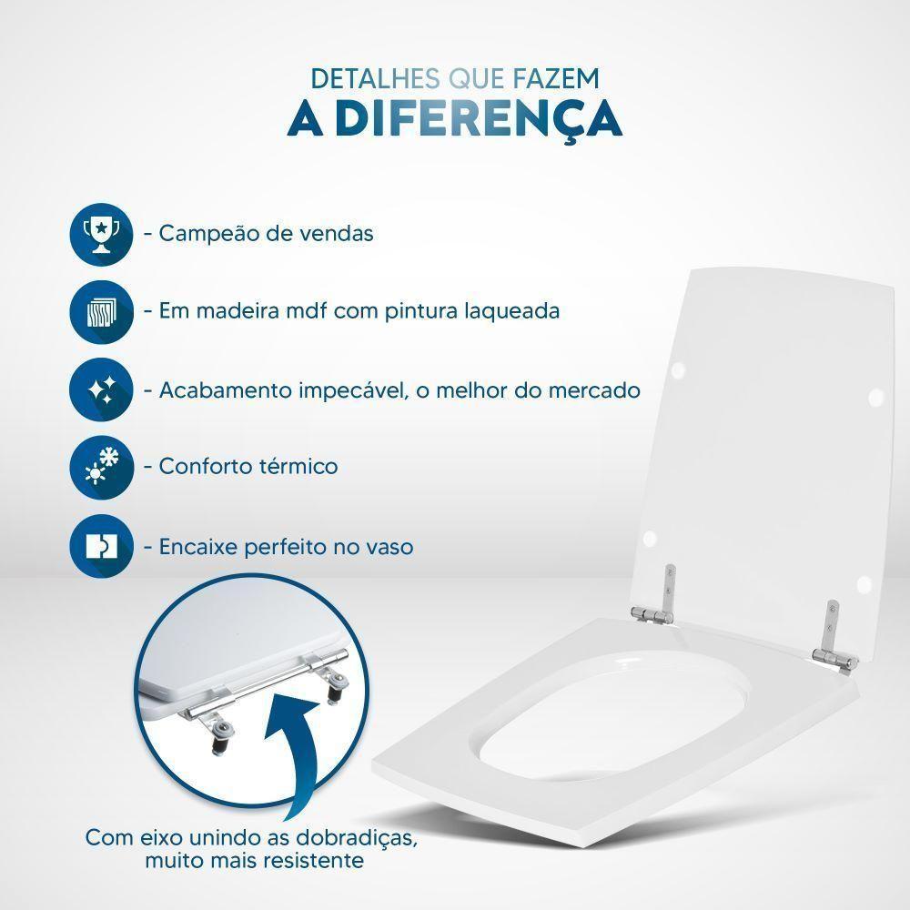 Tampa De Vaso Sanitário Nuage Biscuit (bege Claro) Para Bacia Incepa Laufen - 3