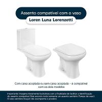 Tampa De Privada Em Mdf Loren Luna Bege Claro Para Louça Lorenzetti