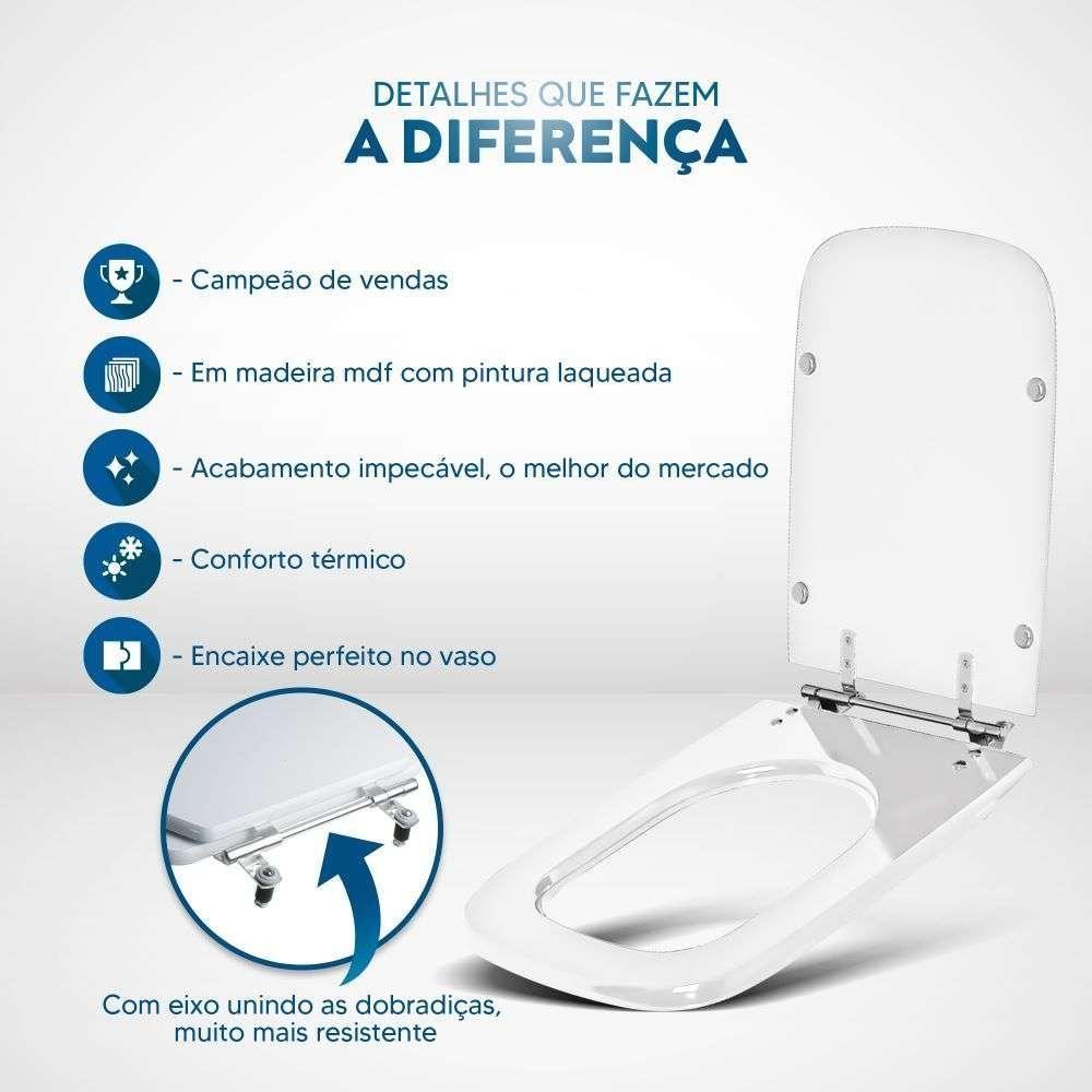 Assento Sanitário Tivoli Bone (bege Claro) Para Vaso Ideal Standard - 3