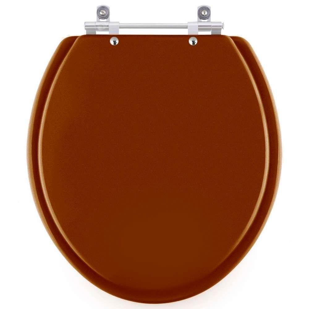 Assento Sanitário Targa Caramelo Para Vaso Deca - 1