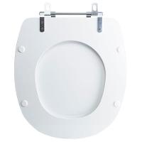 Assento Sanitário Tampa De Vaso Branco Resina Poliester Fast Para Bacia Deca - 5