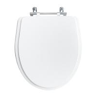 Assento Sanitário Tampa De Vaso Branco Resina Poliester Laura Para Bacia Roca - 1