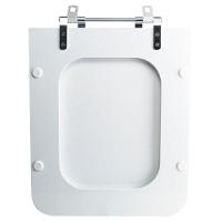 Assento Sanitário Tampa De Vaso Branco Mdf Laqueado Square Para Bacia Incepa - 5
