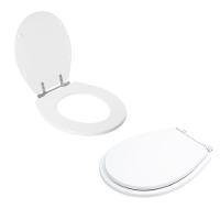 Assento Sanitário Tampa De Vaso Branco Mdf Laqueado Avalon Para Bacia Ideal Standard - 2