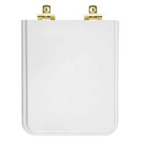 Assento Sanitário Soft Close Square Branco Para Vaso Incepa Com Ferragem Dourada - 1