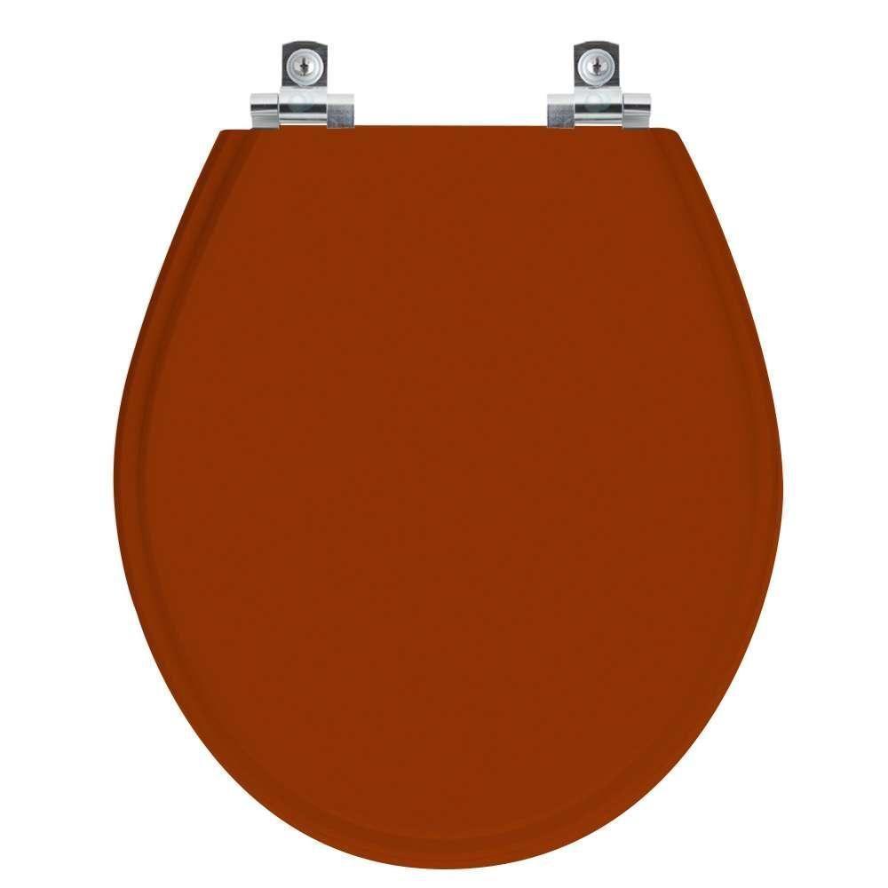 Assento Sanitário Soft Close Ravena Caramelo Para Vaso Deca - 1