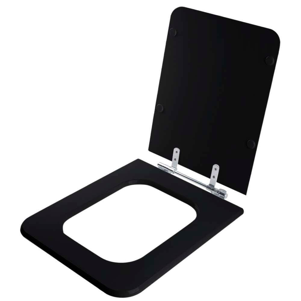 Assento Sanitário Square Preto Para Vaso Incepa - 2