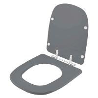 Tampa De Vaso Ibiza Cinza Ambar Para Bacia Incepa - 2