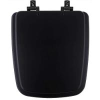 Tampa De Vaso Mdf Com Fechamento Lento Boss Matte Black Para Louça Incepa Com Ferragem Preta - 1