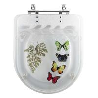 Tampa De Vaso Acrílico Decorado Smart Transparente Para Bacia Celite - 1