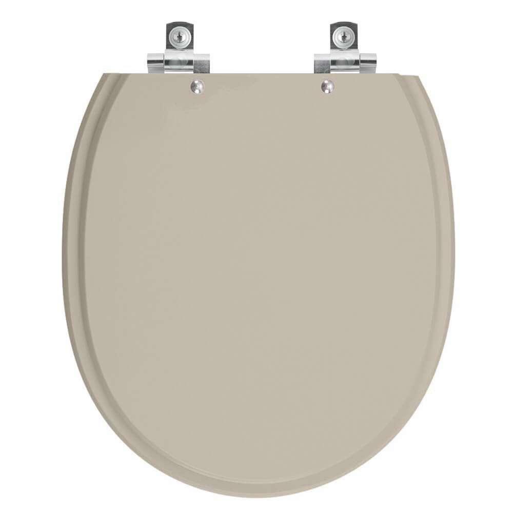 Assento Sanitário Soft Close Village Bege Saara Para Vaso Deca - 1