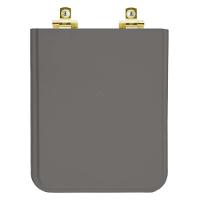 Assento Sanitário Soft Close Square Cinza Ambar Para Vaso Incepa Com Ferragem Dourada - 1