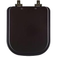 Assento Sanitário Mdf Soft Close Piano Marrom Fosco Para Vaso Deca Com Ferragem Marrom - 1