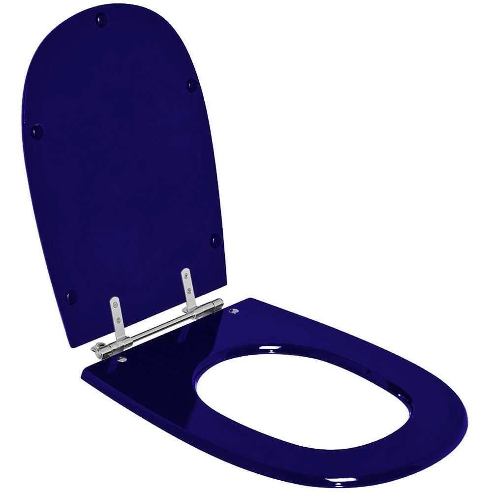 Assento Sanitário Paris Azul Cobalto Para Vaso Ideal Standard - 2