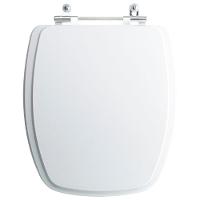 Assento Sanitário Tampa De Vaso Branco Resina Poliester Primula Plus Para Bacia Fiori - 1