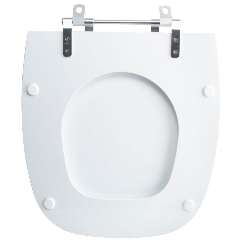 Assento Sanitário Tampa De Vaso Branco Resina Poliester Avant Plus Para Bacia Incepa - 5