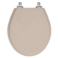 Assento Sanitário Soft Close Ravena Bege Saara Para Vaso Deca - 1