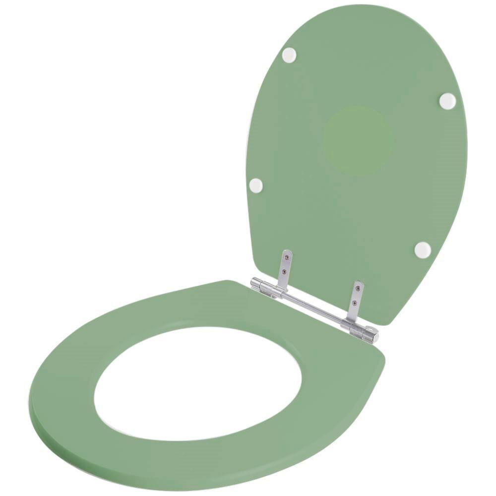 Assento Sanitário Poliester Ravena Verde Malva Para Vaso Deca - 2