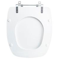 Tampa Vaso Sanitário Poliester Acrilico Amarilis Branco Para Bacia Fiori - 5