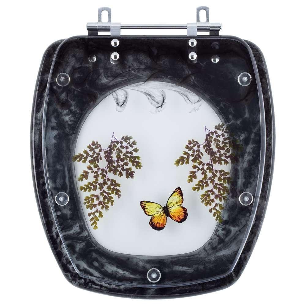 Tampa De Vaso Sanitário Decorado Avant Plus Preto Para Bacia Incepa - 1